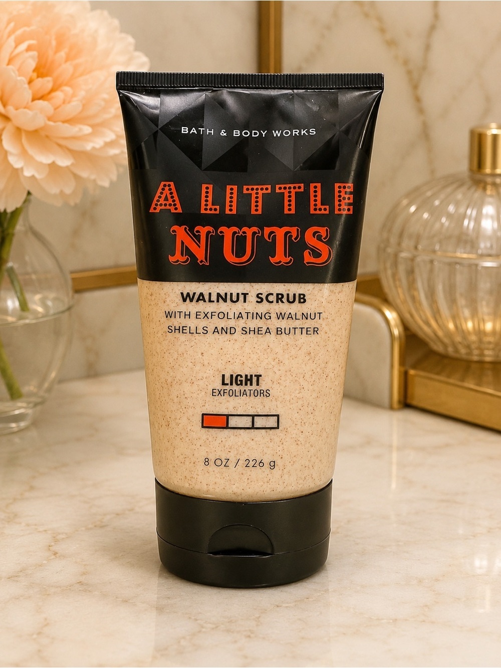 Bath & Body Works A Little Nuts Walnut Scrub 8 oz Shea Butter